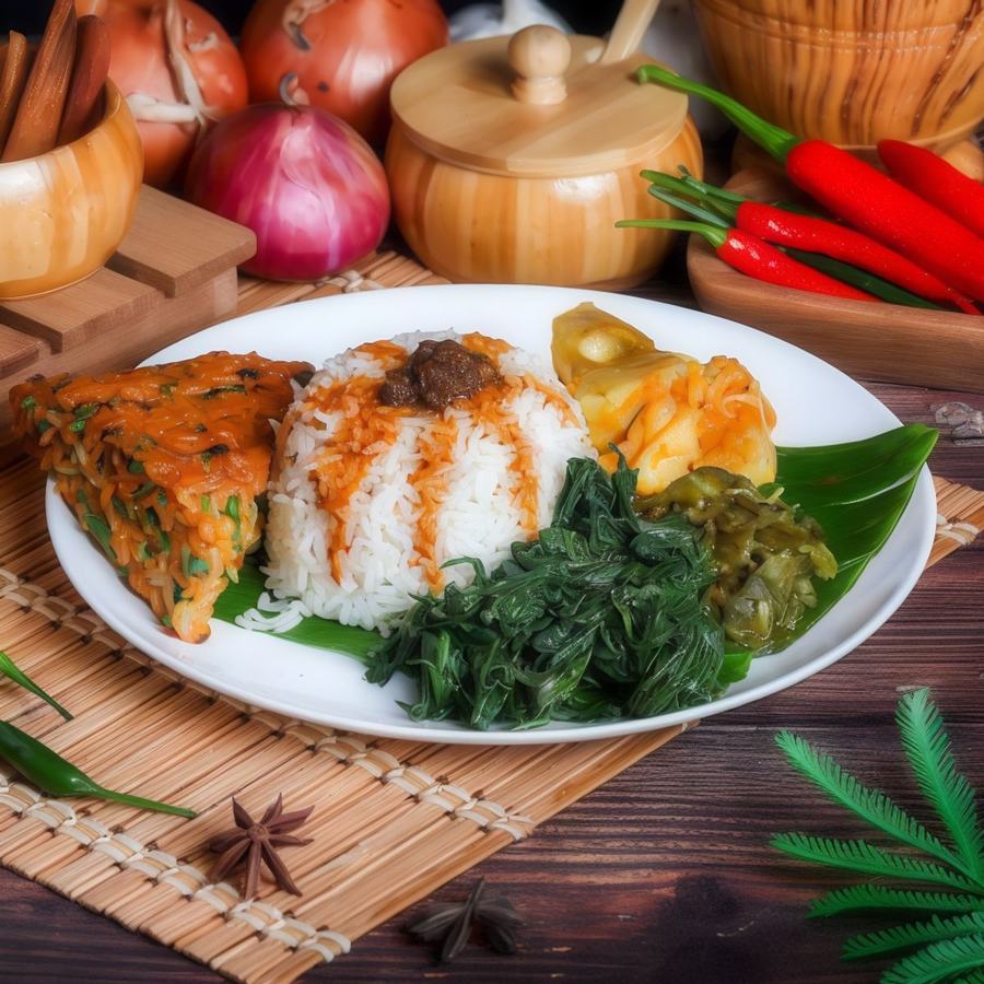 Set Jimat Nasi Rames Telur Dadar